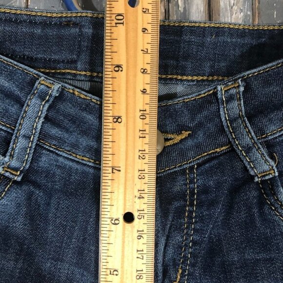 Kraus Jeans Women’s Size 28 Blue Med Wash Skinny Leg Distressed Denim Stretch - Picture 8 of 9
